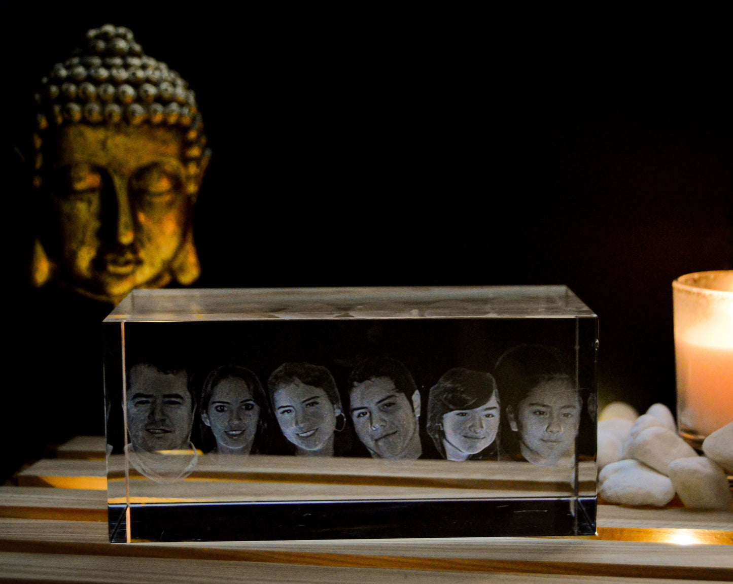 foto familiar personalizada para regalar. CRISTAL 3D REGALO ORIGIANL GRABADO LASER