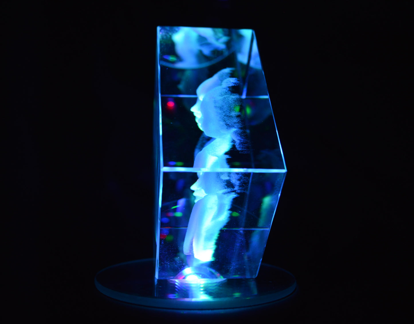 foto grabada en cristal 3d para mama regalo unico y original