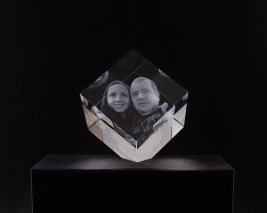 regalo de aniversario, boda, parejas, cristal 3d memorias
